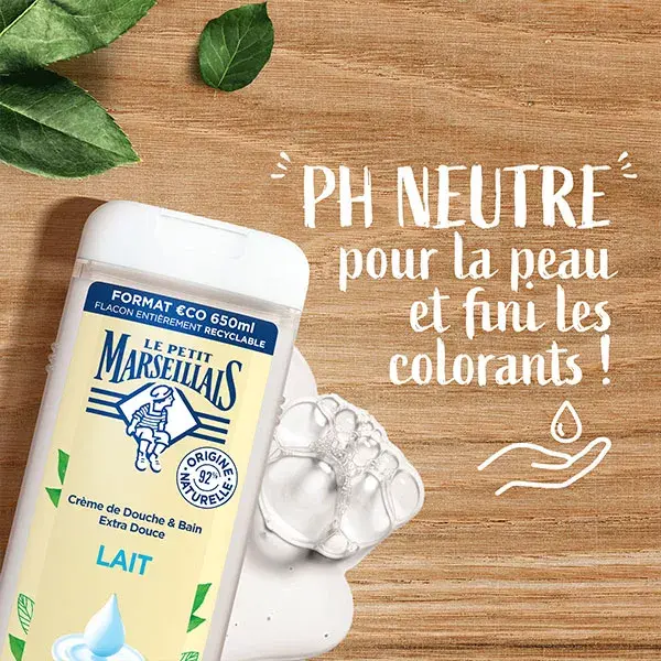 Gel de banho com leite Le Petit Marseillais 650ml