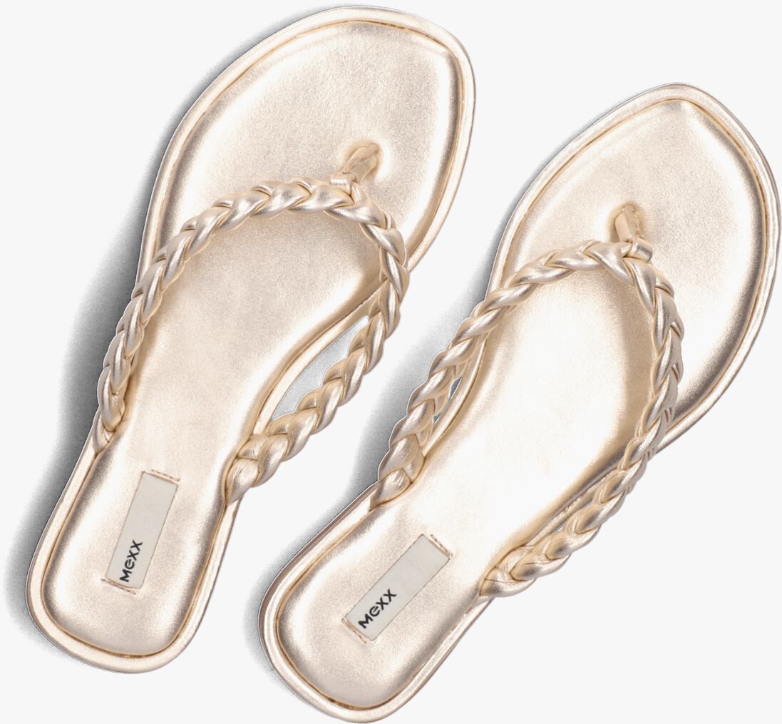 MEXX gouden mexx teenslippers joya