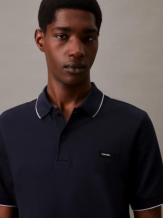 Camisa polo slim piqué