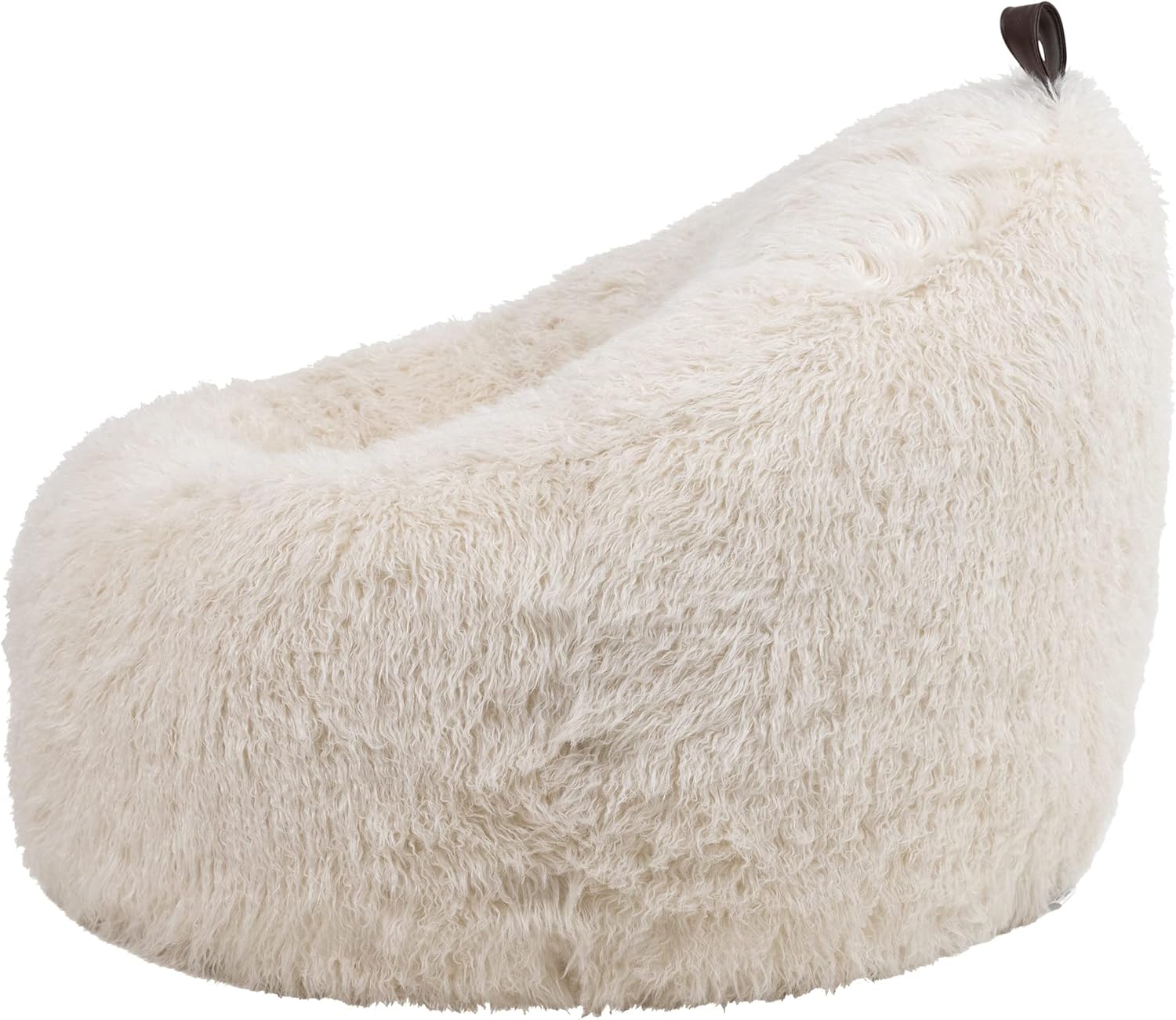 Icon Cocoon Sitzsack Sessel, Creme, Flauschiger Kunstpelzstoff, Sitzsack Erwachsene mit Füllung, Bean Bag, Flauschig Lounge Sessel, Lounge Stuhl, Schlafzimmer, Wohnzimmer, Wohnzimmer Möbel