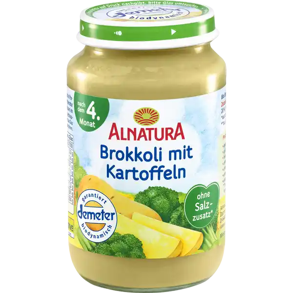 Bio Brokkoli mit Kartoffeln