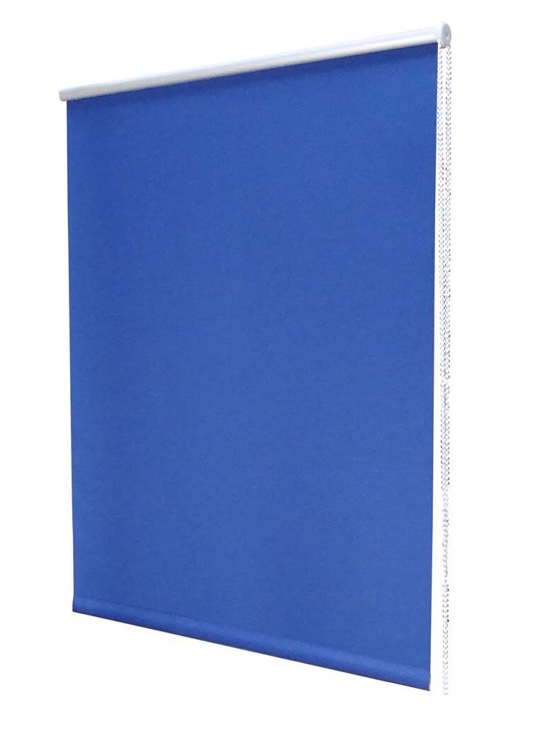 Verdunkelungsrollo Klemmfix ohne Bohren 40x160cm blau