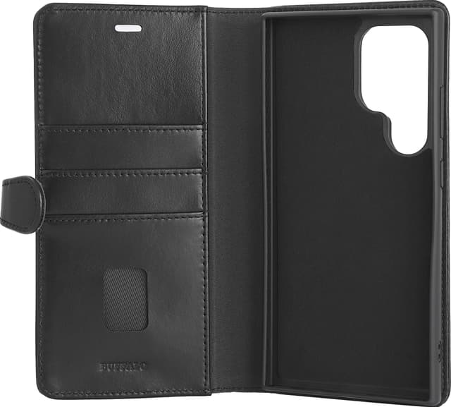 Buffalo 2-i-1 Samsung Galaxy S24 Ultra pungetui (sort)