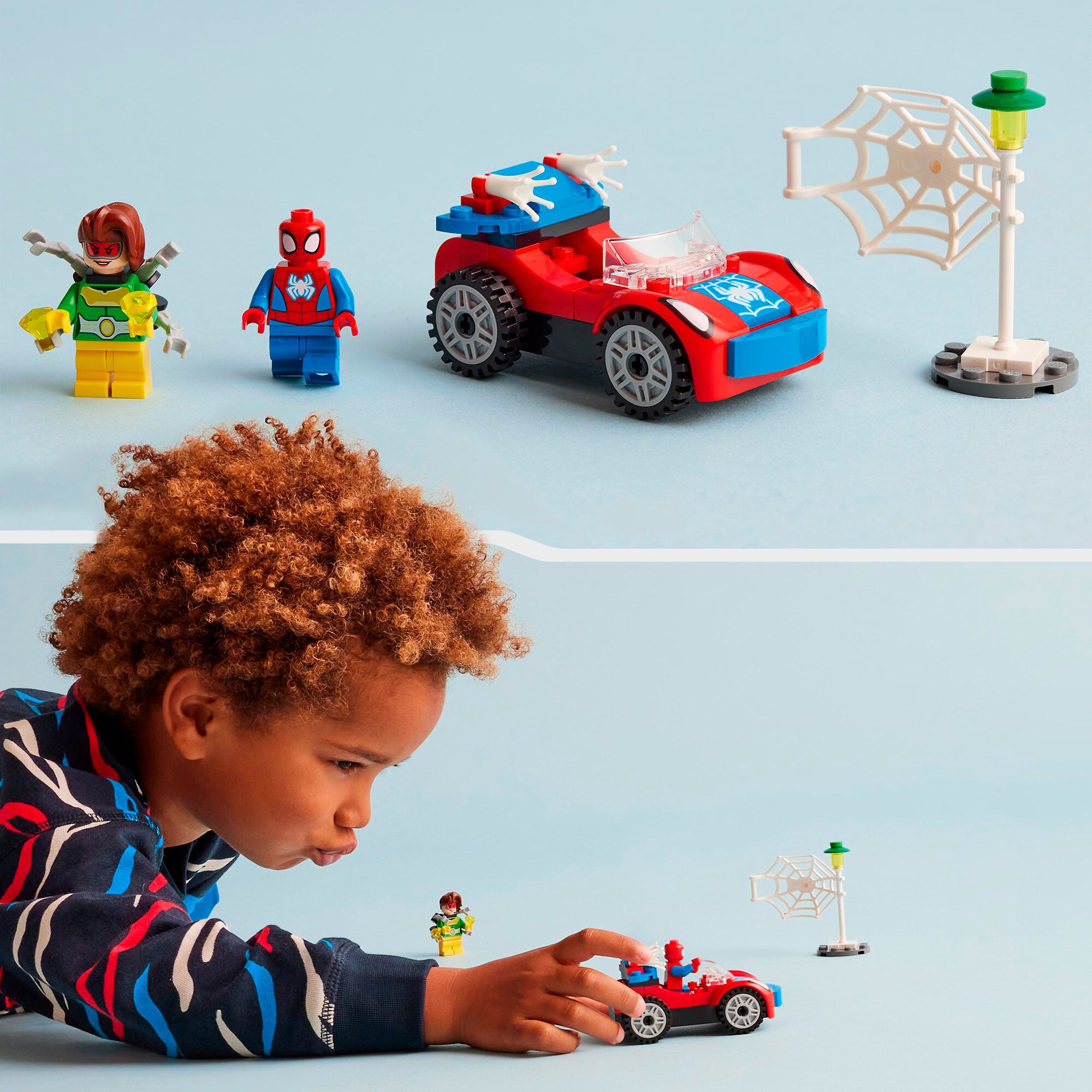 LEGO Konstruktionsspielzeug Marvel Spidey und seine Super-Freunde Spider-Mans Auto und Doc Ock