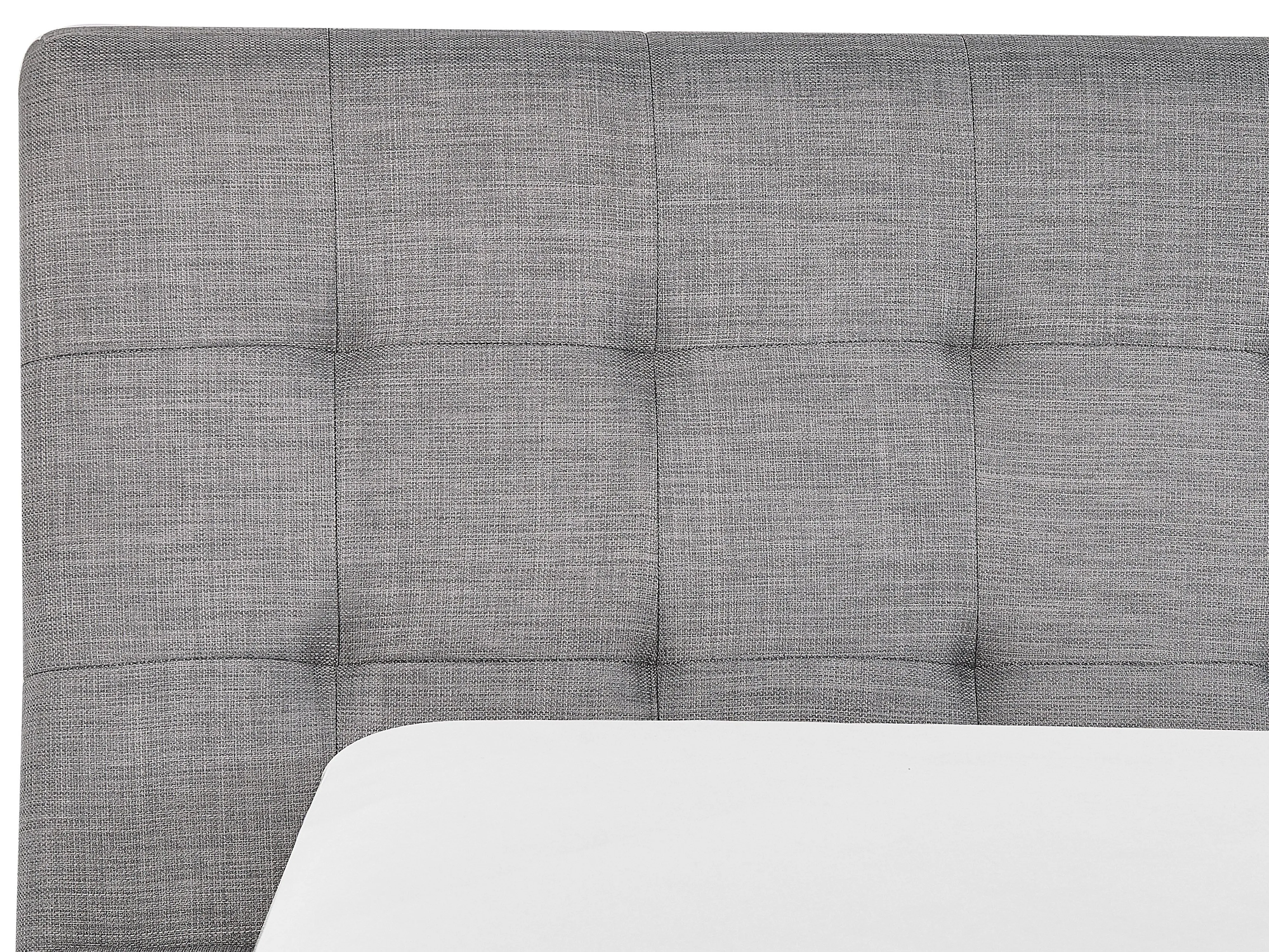 Bed Stof LILLE 180 x 200 cm Grijs
