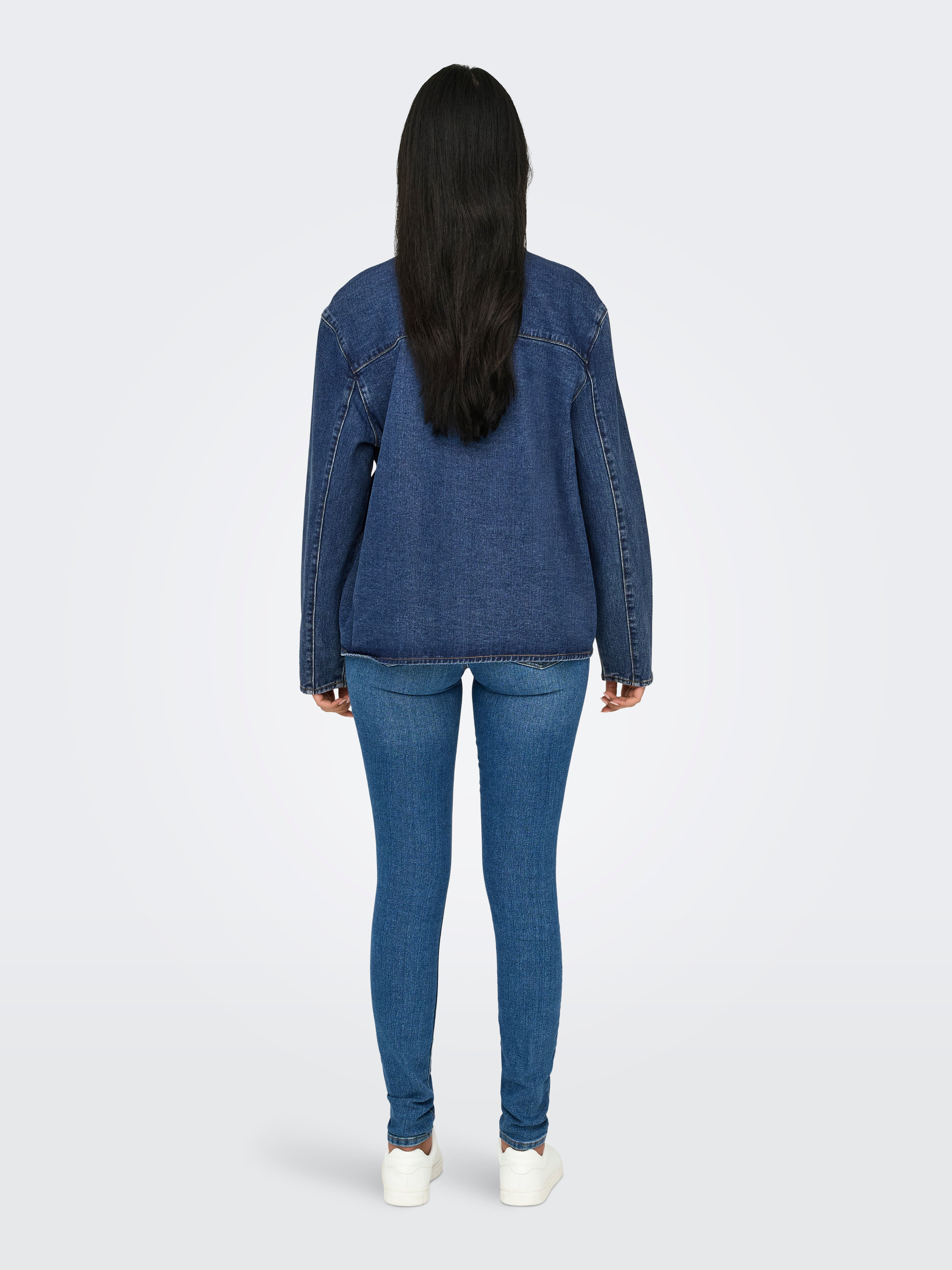 ONLTHILLE Jeansjacke Dark Blue Denim