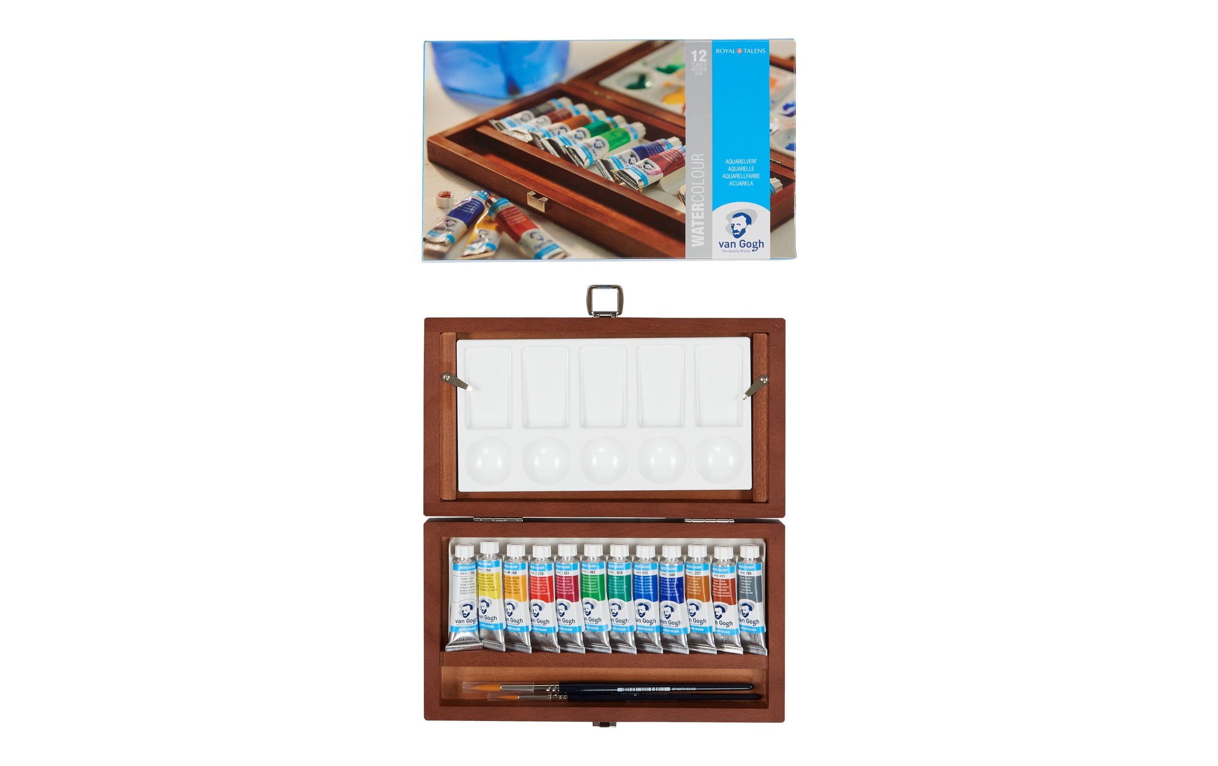 Aquarellfarbe »Van Gogh Malkasten 12er-Set, Mehrfarbig« 14 Stk. tlg.