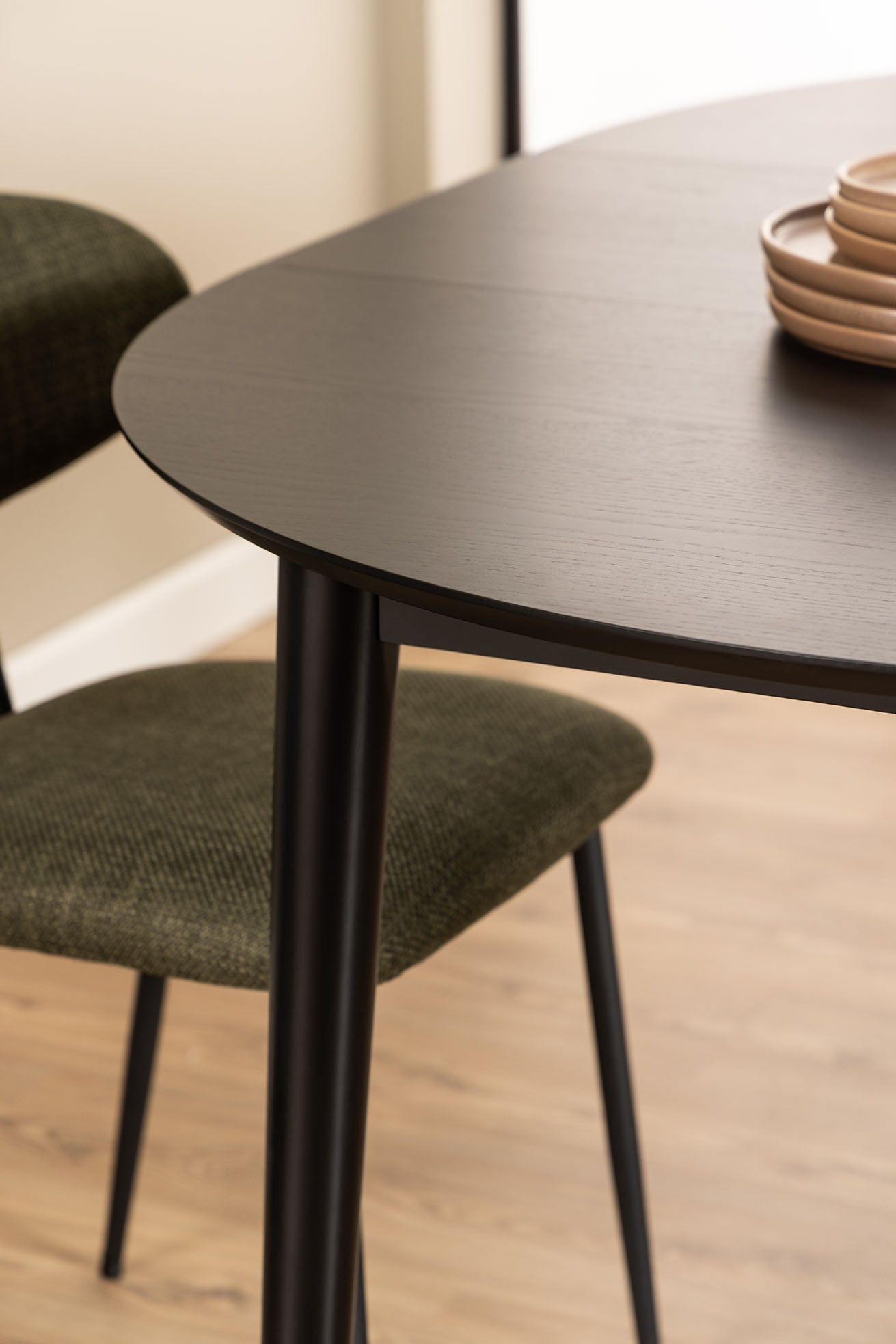 Kristiansand Eetkamertafel - ø115cm - Zwart