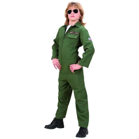 Widmann 73136 Kinderkostüm Top Gun, Gr. 128, Overall