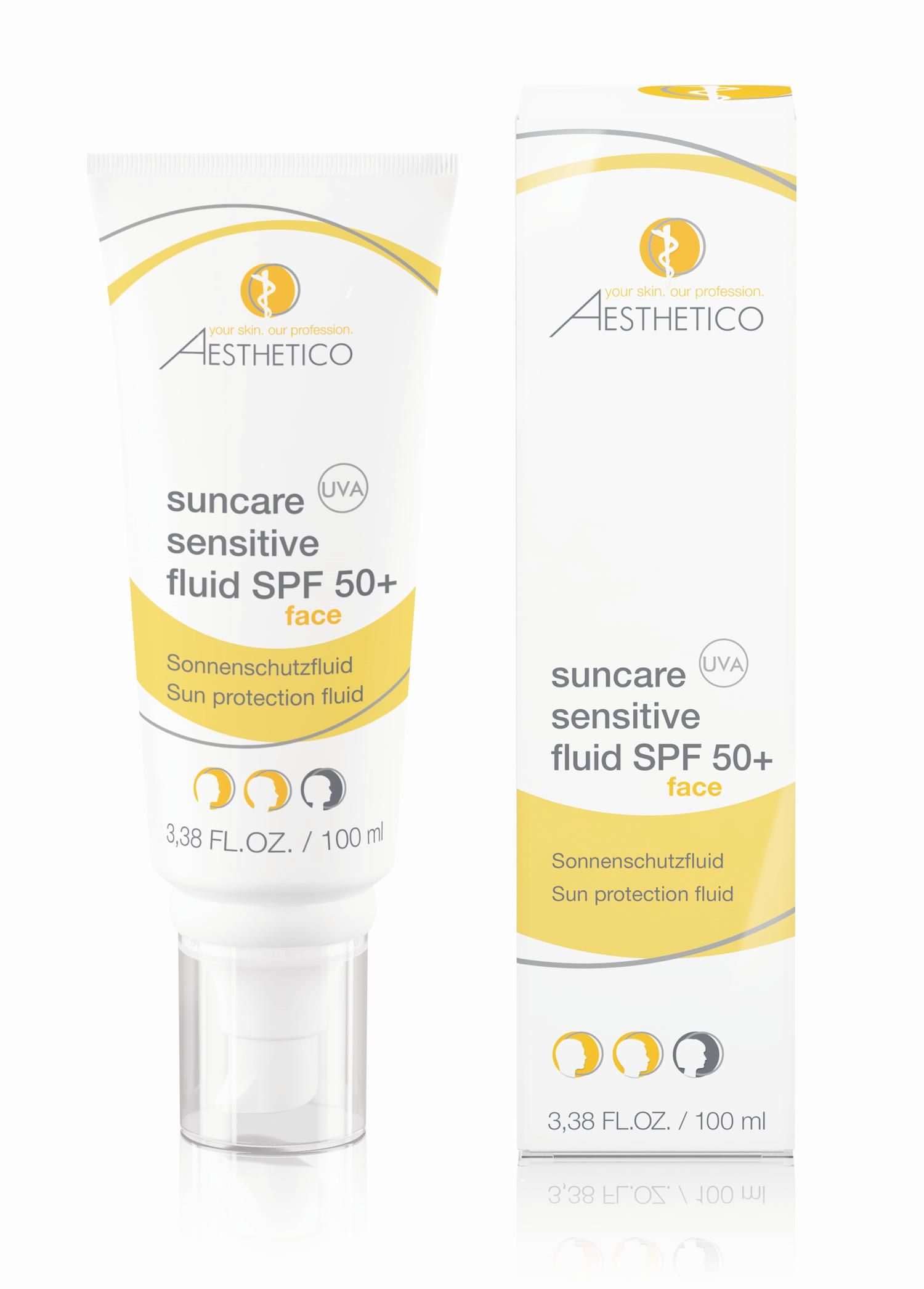 Aesthetico Suncare Sensitive Fluid SPF 50+ Sonnenschutzfluid 100 ml