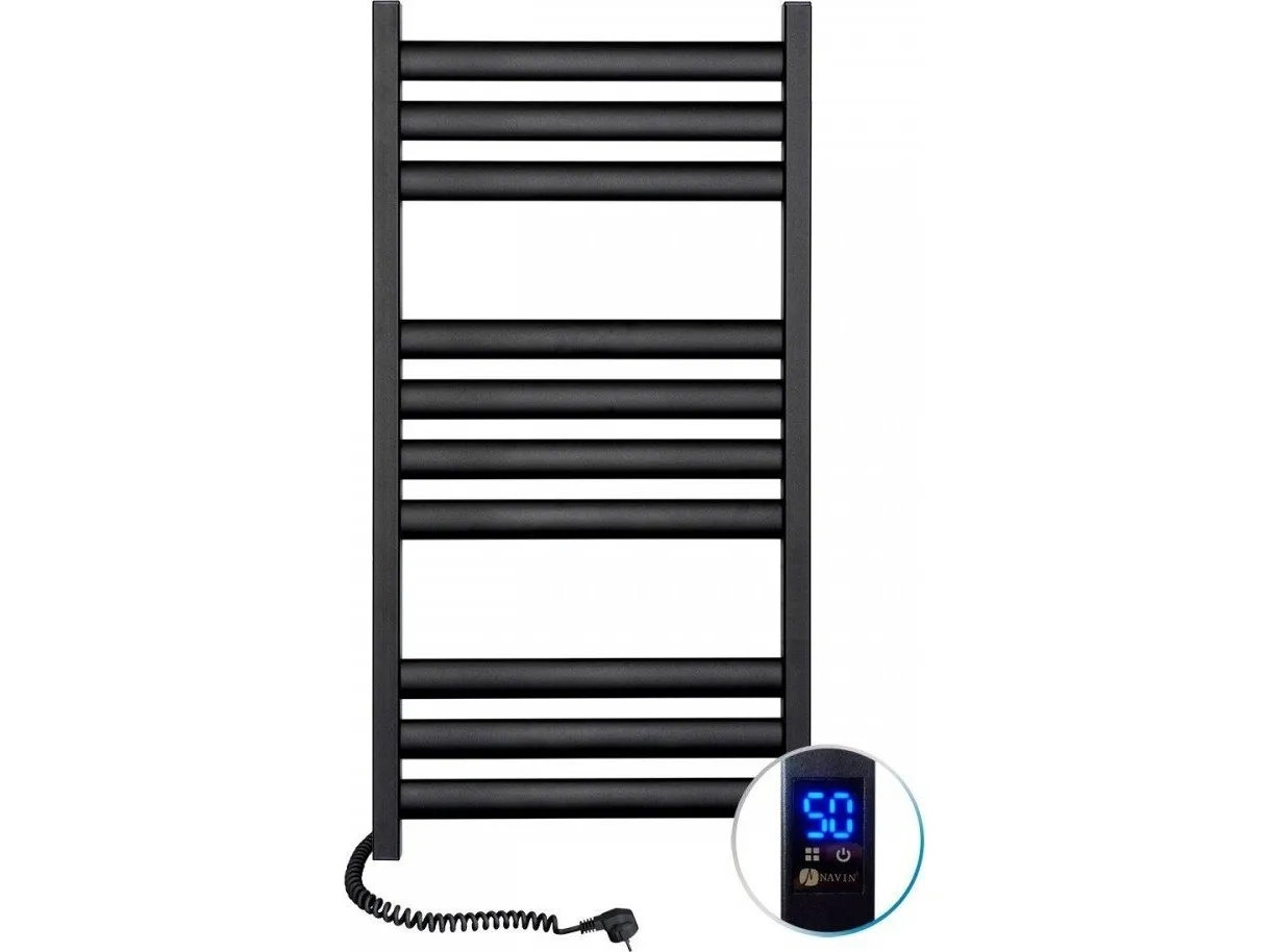 Grzejnik łazienkowy Navin Electric towel dryer Ellipse 500*1000 Sensor left black 12-245153-5010