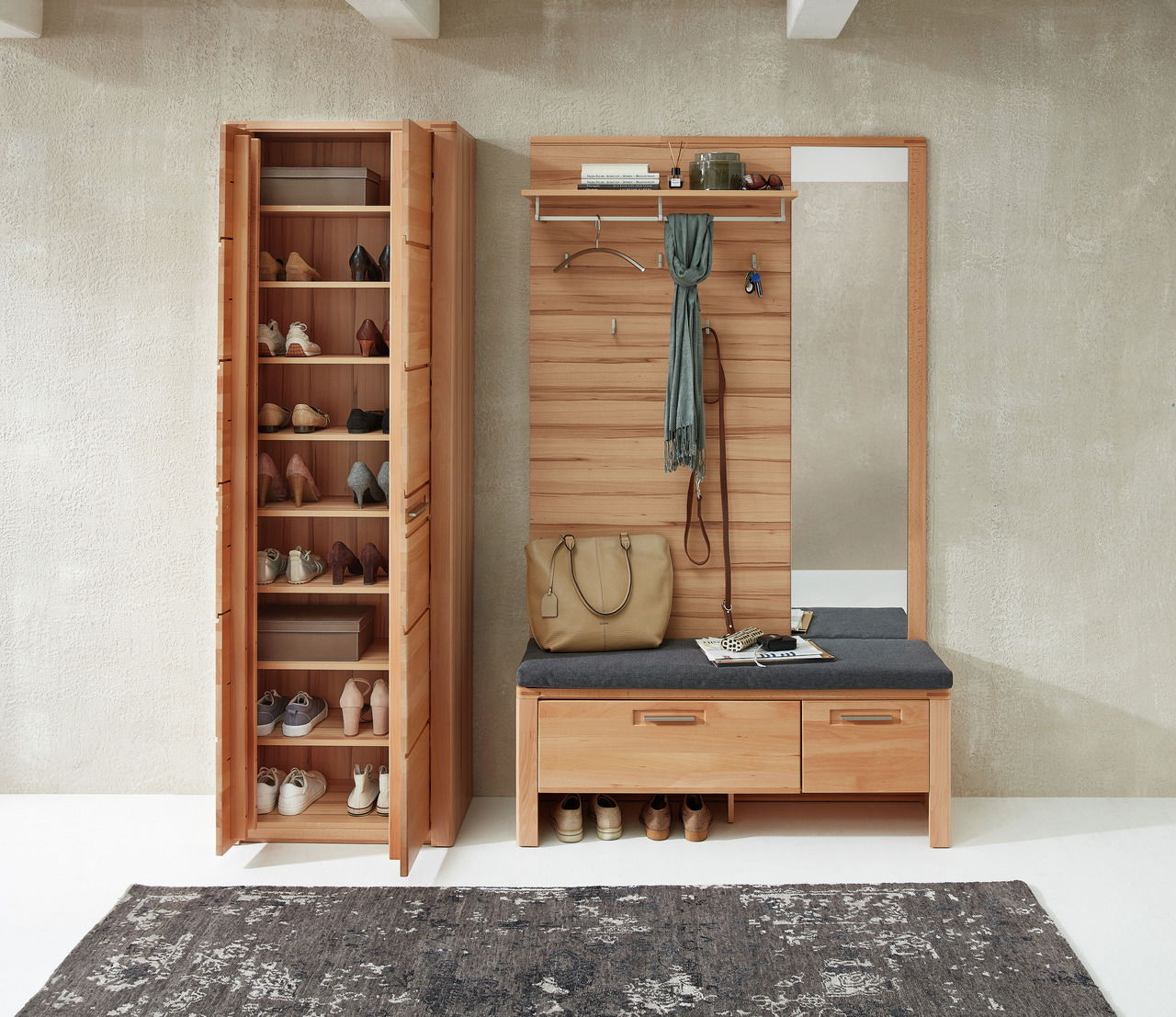 Linea Natura XL-Garderobenbank NATURE ONE