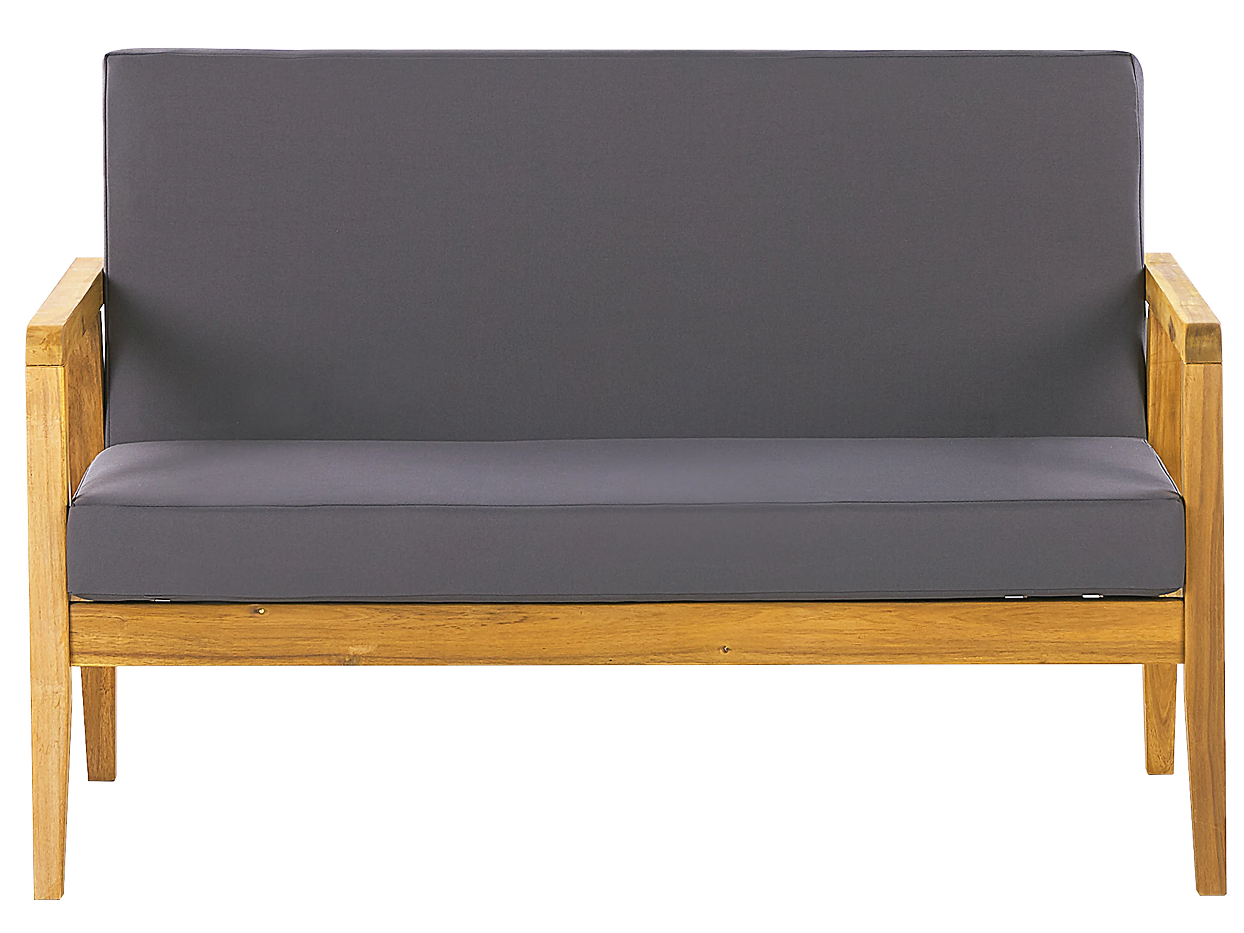 Loungeset met tafel 4-zits PALLANO Acaciahout Donkergrijs