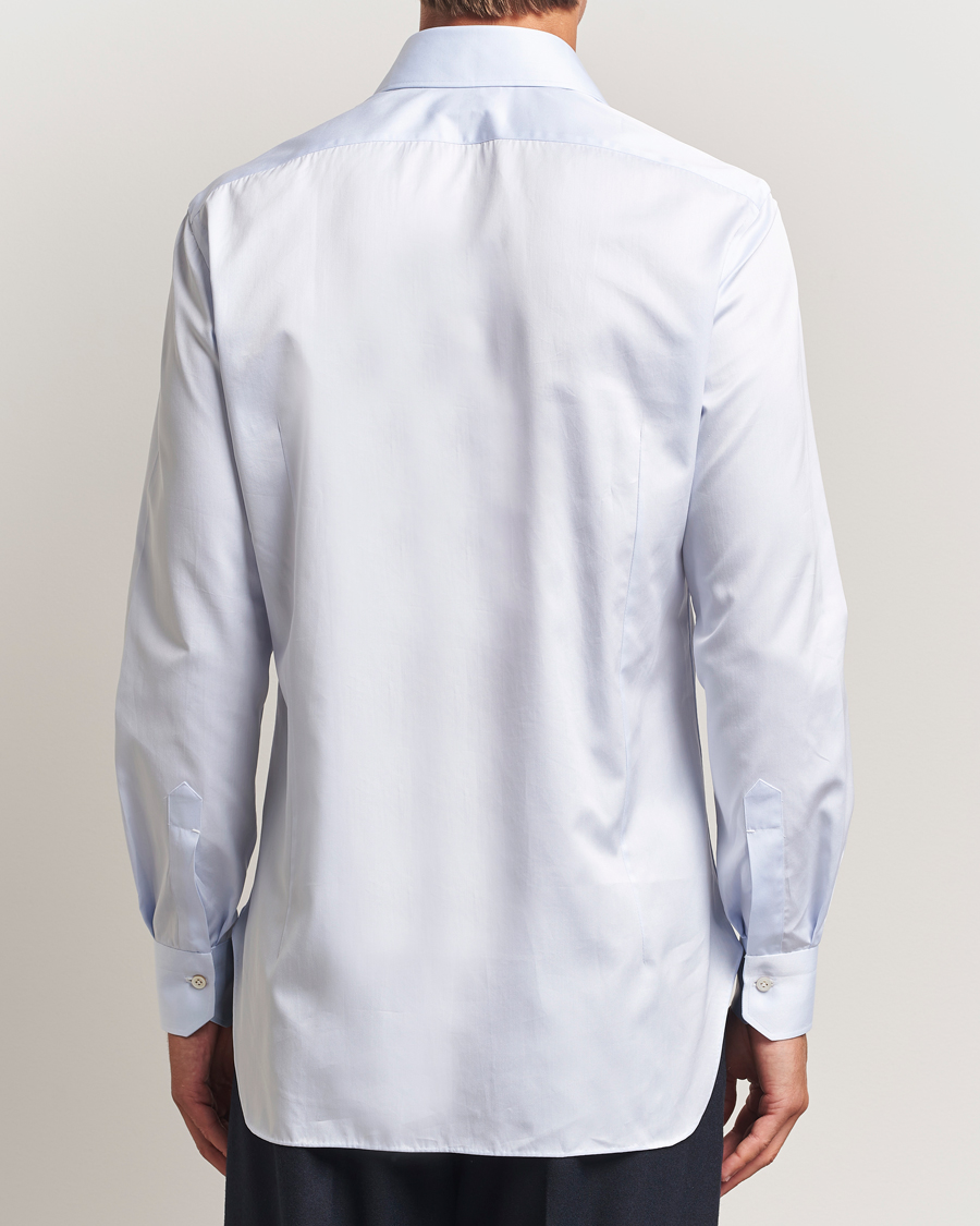 Kiton Cotton Dress Shirt Light Blue