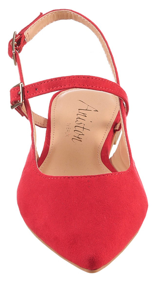 Aniston SHOES Slingpumps  Flat, Sommerschuh, Riemchensandale - neue KOLLEKTION, schmale Form