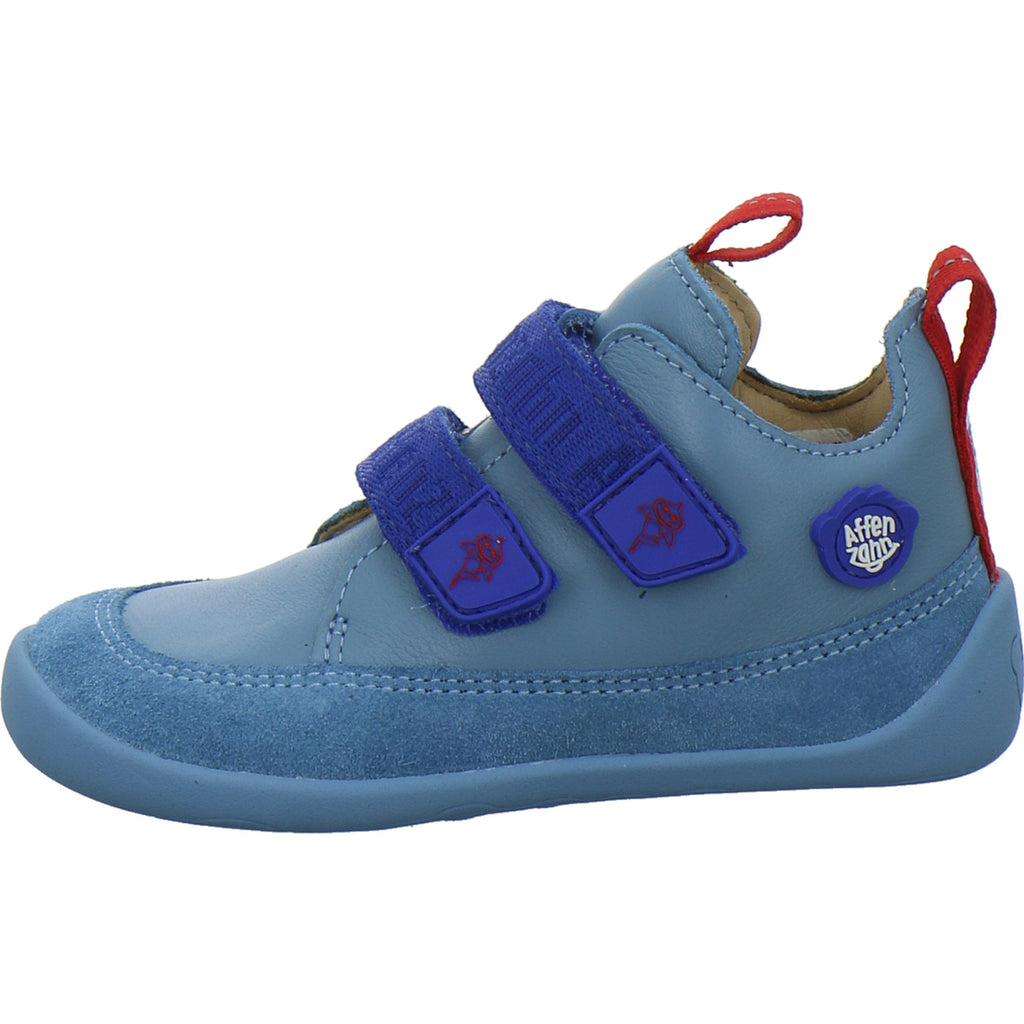 Affenzahn Halbschuhe Jungen Leder Buddy Denim