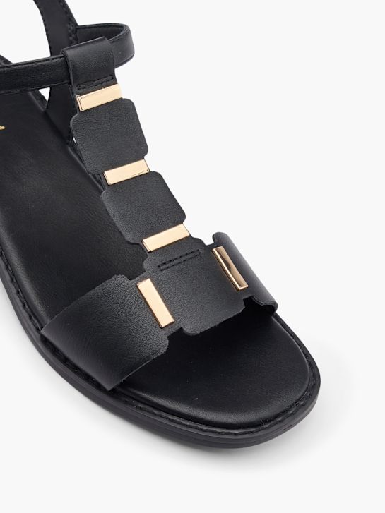 Graceland Sandalette Schwarz