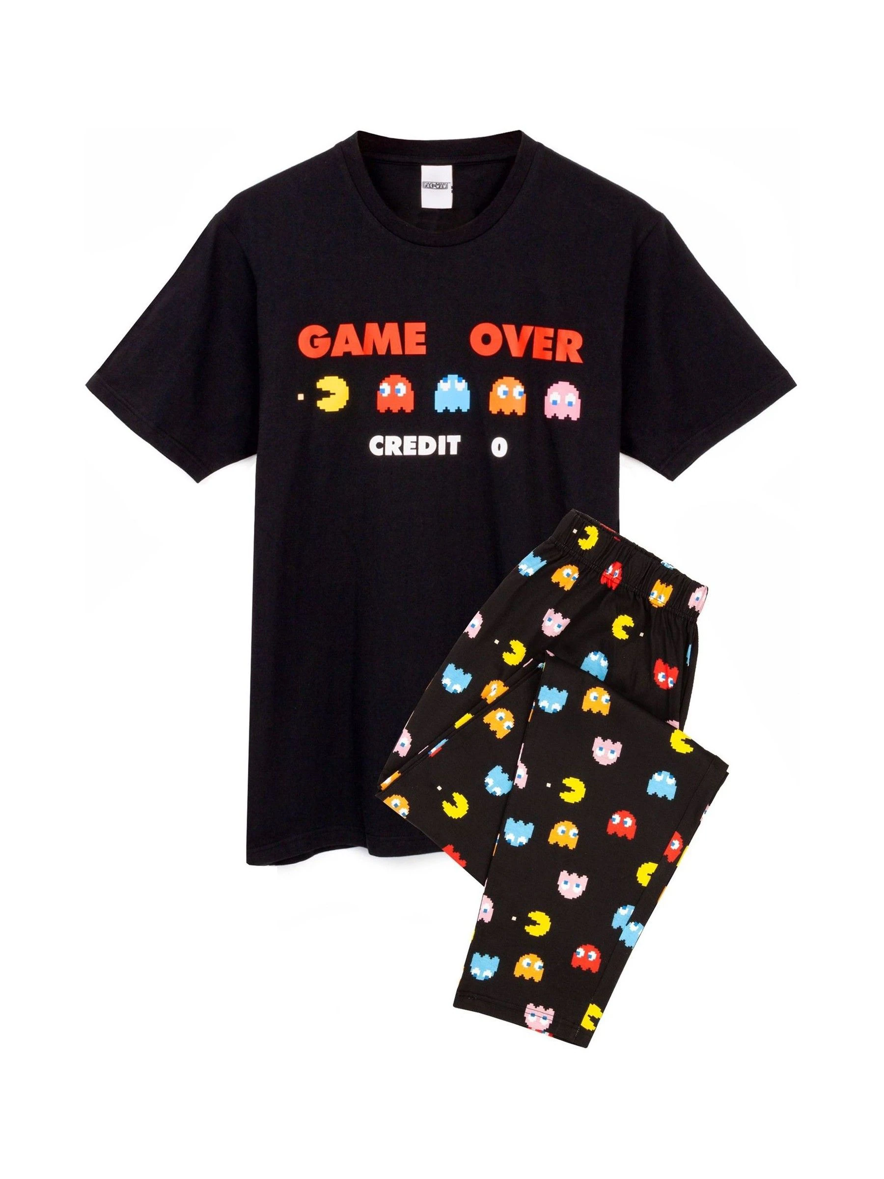 Zwart Pacman - Vanilla Underground pyjama met lange pijpen