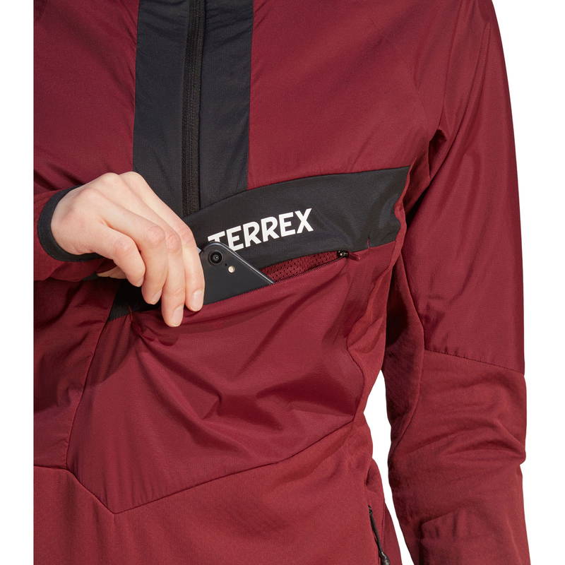 adidas Terrex Techrock Ultralight 1/2 Zip Fleece Hættetrøje Dame