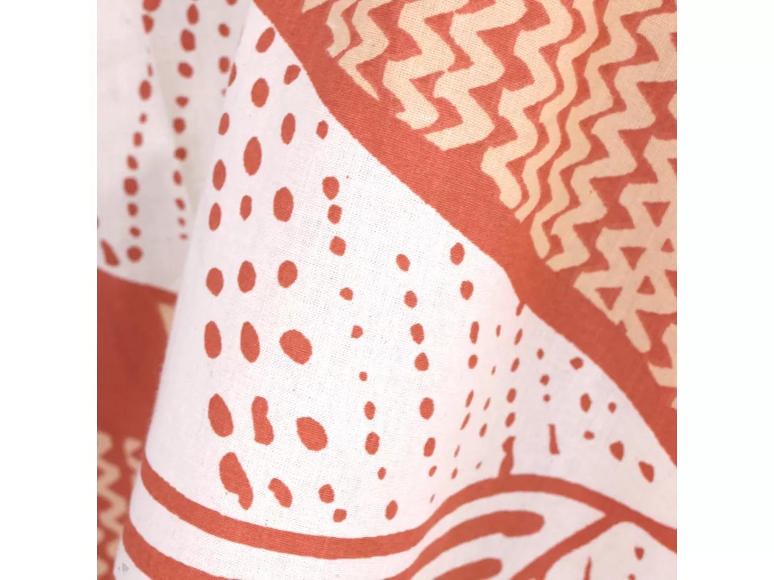 Taie de traversin 240x43 cm coton FOLIO ecru Corail