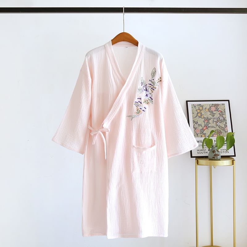 Finlies - Pyjamajas met geborduurde bloemen