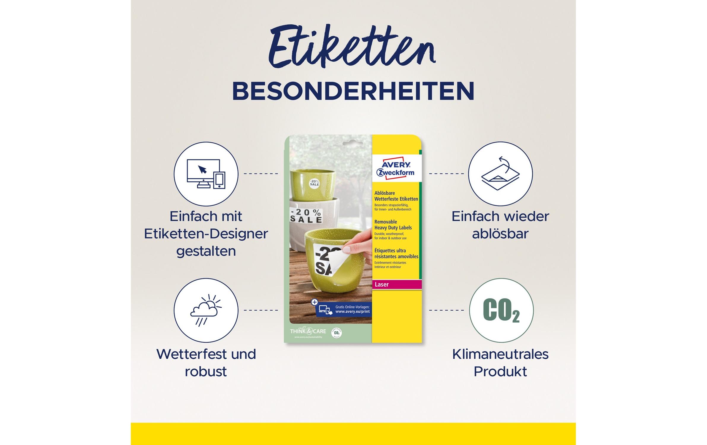Universal-Etiketten 99.1 x 42.3 mm, 20 BlattEtiketten