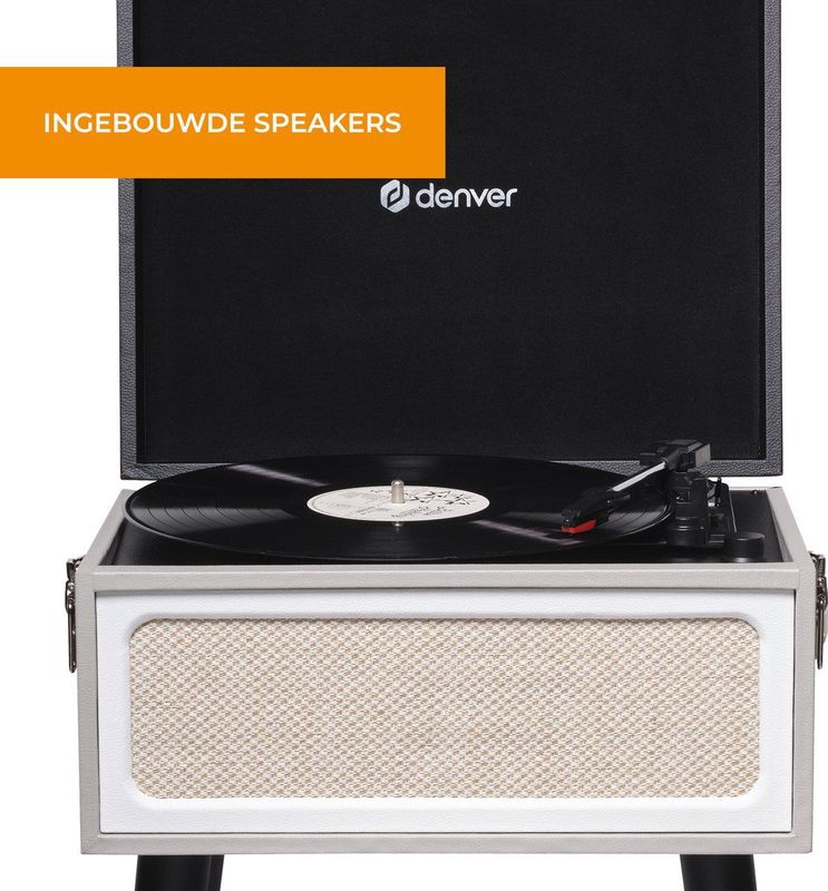 Denver - VPR250 - Retro Platenspeler - Vrijstaand - Ingebouwde Speakers - Bluetooth