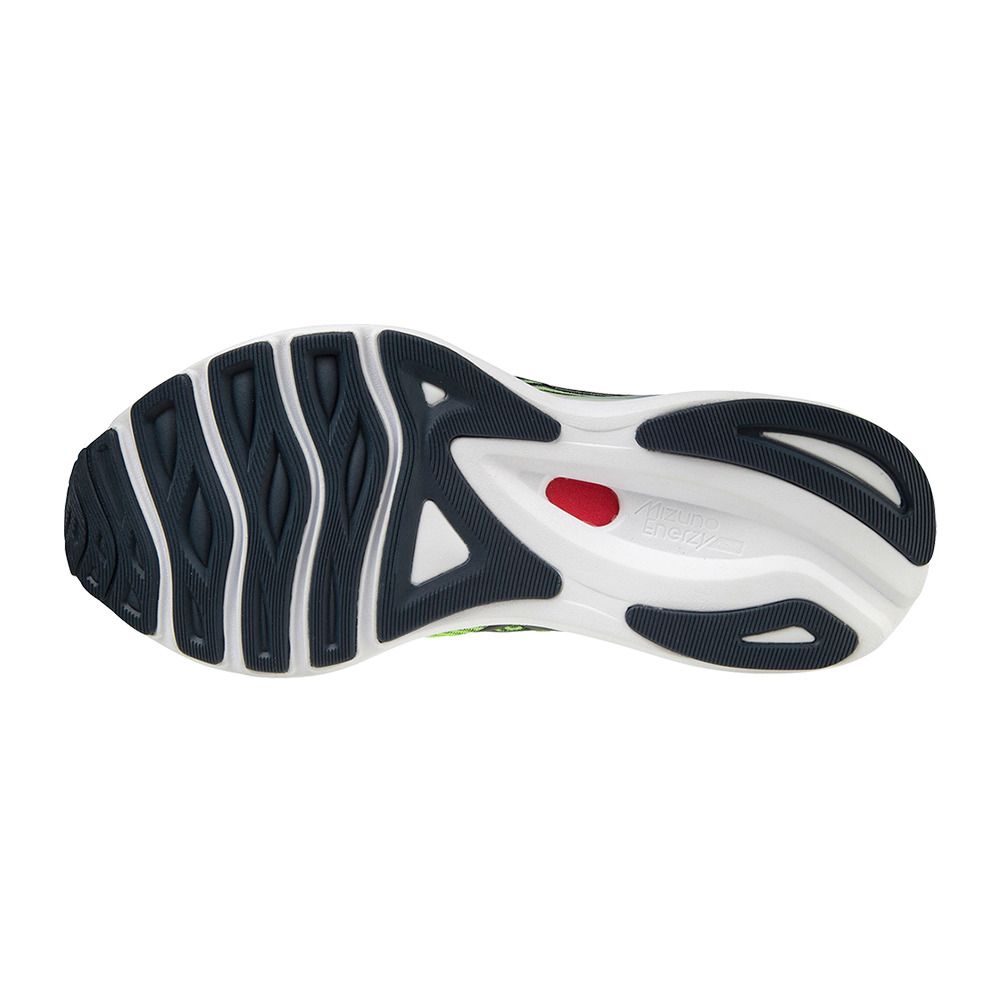 Mizuno WAVE SKY 5 - Chaussures running Homme nlime/teclipse/omushroom