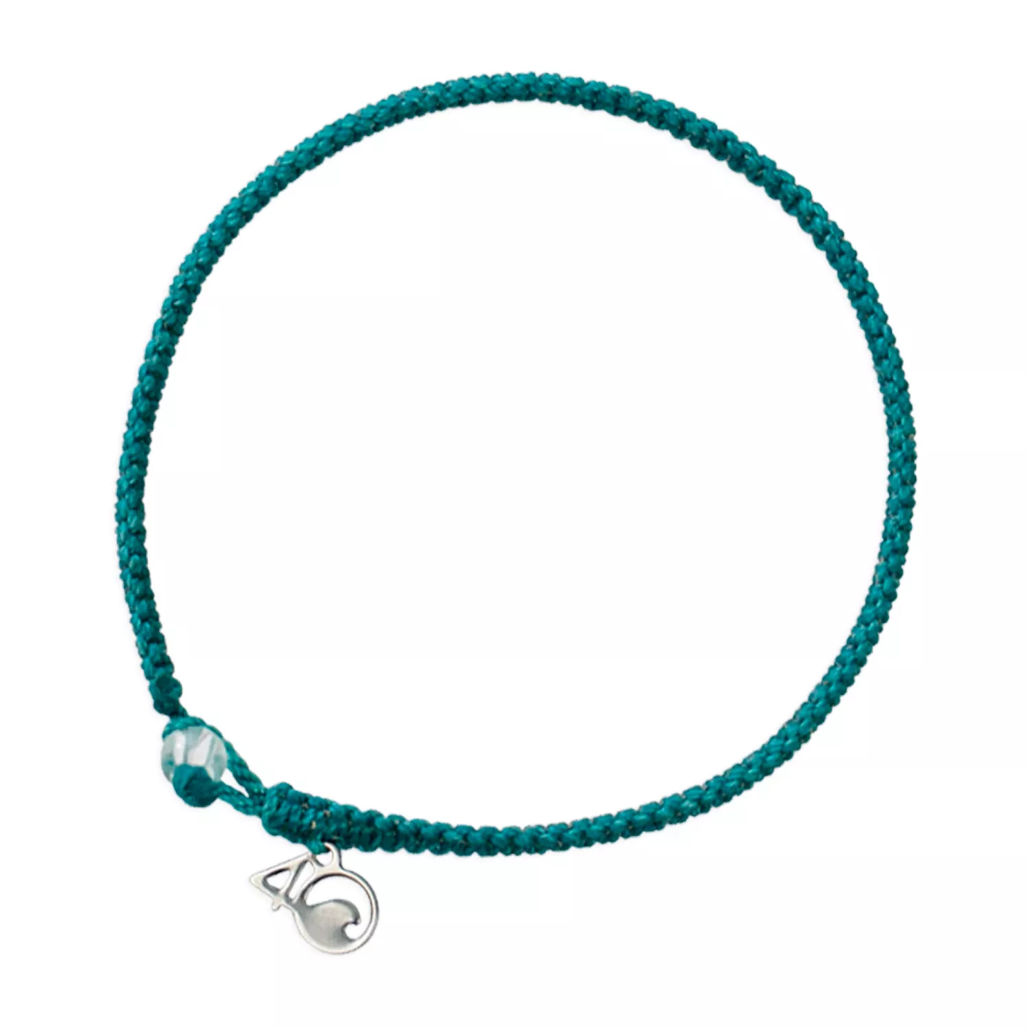 4Ocean Sided Dolphin Braided Armbånd Nylon Whitedolphin01