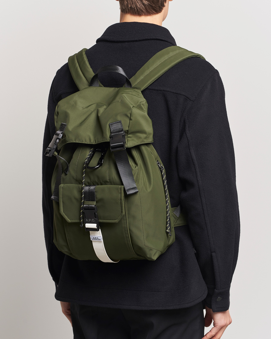 A.P.C. Trek Backpack Dark Khaki