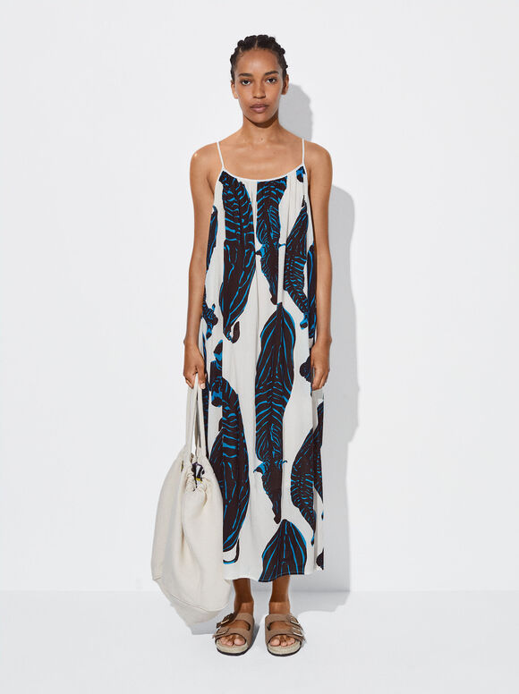 Vestido Cebra Estampado - Multicor
