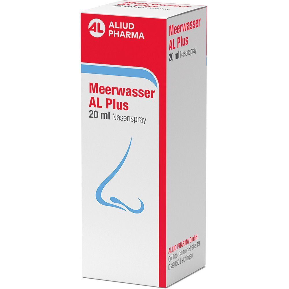 Meerwasser AL Plus Nasenspray zur Befeuchtung und Pflege bei Schnupfen