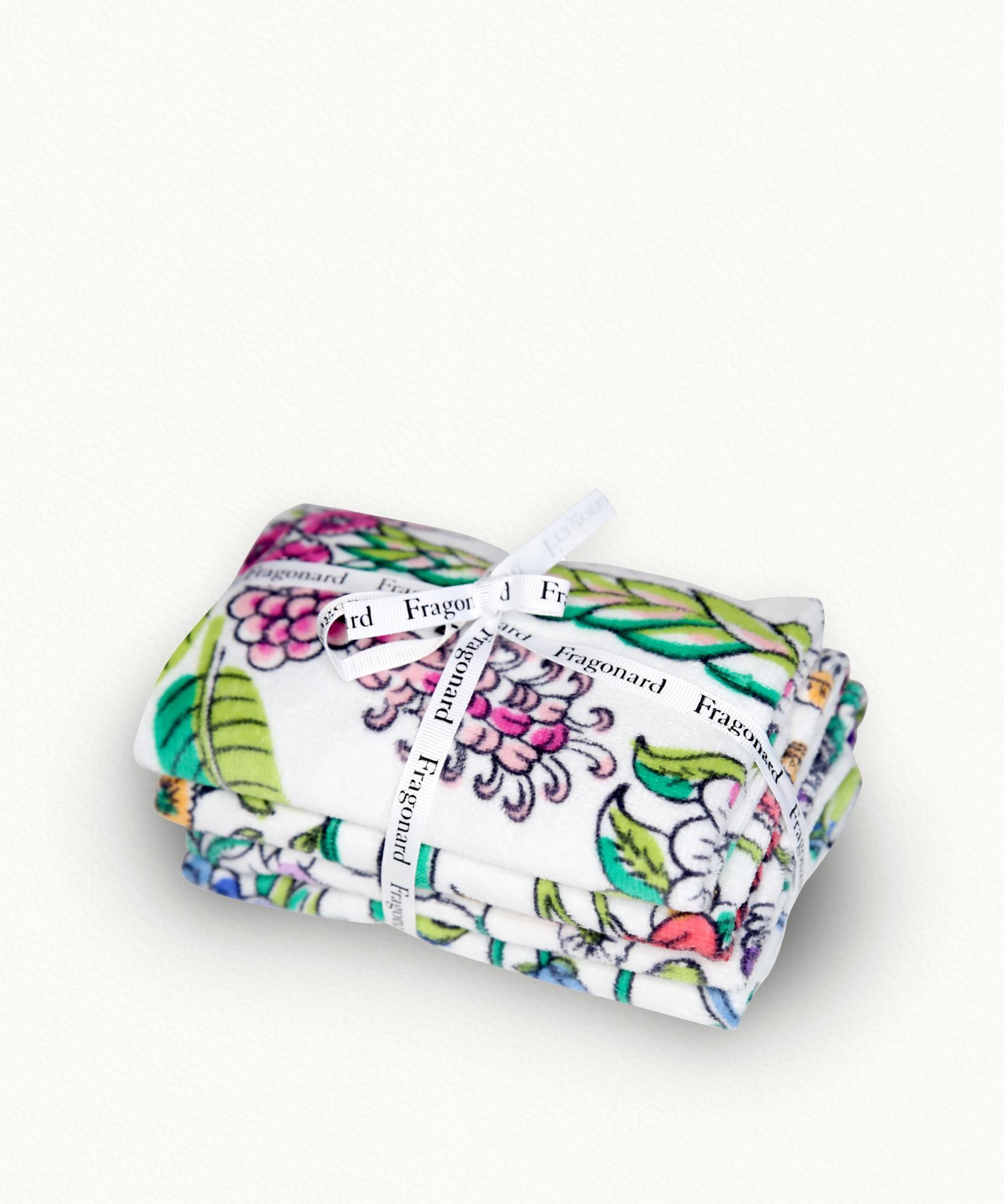 4 Serviettes Jolies Fleurs  100% Coton - 30 x 50cm