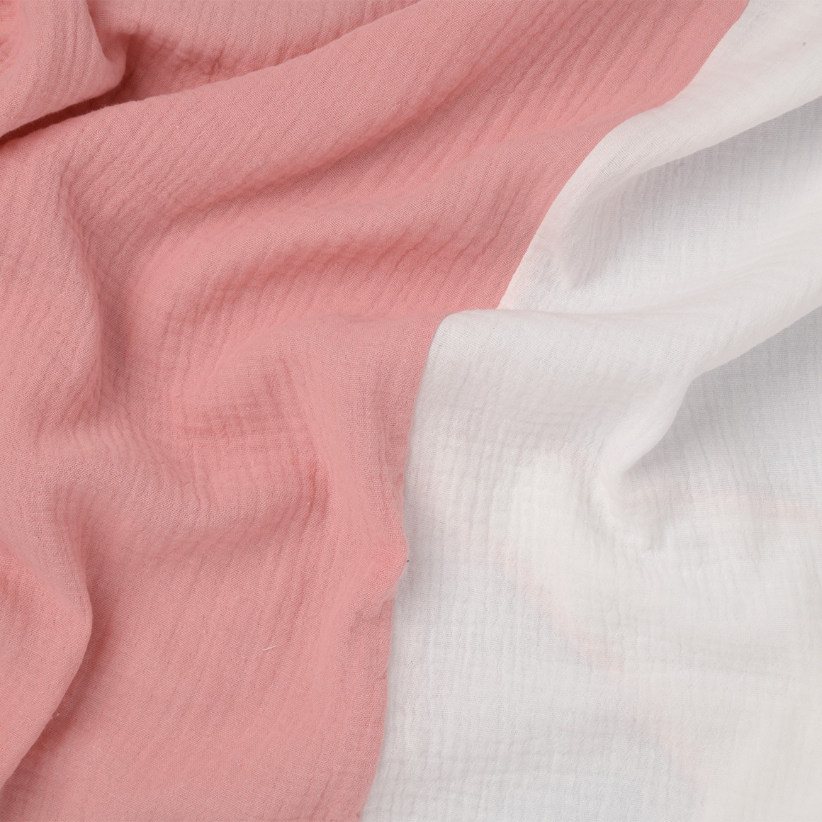 Gina Benotti Damen Musselin-Tuch rosa / weiss / hellblau