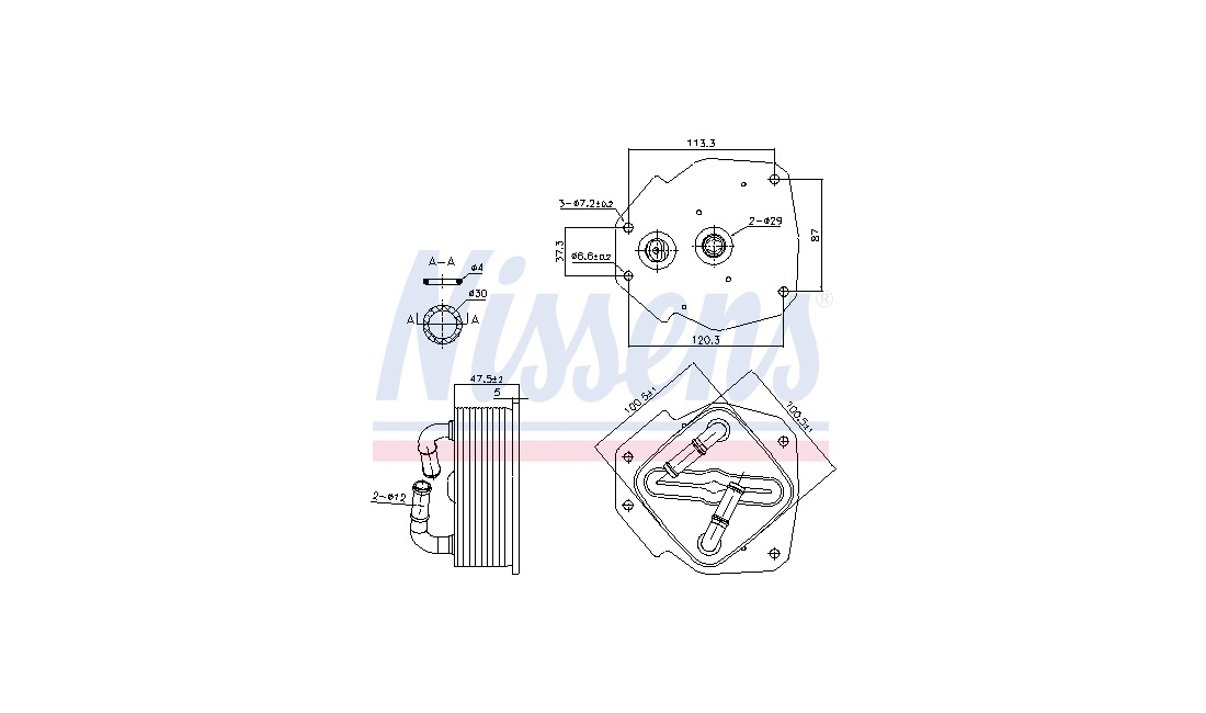 Oliekøler, motor