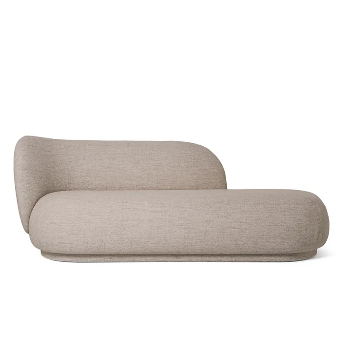 Ferm Living - Rico Chaiselounge, sand (Bouclé)