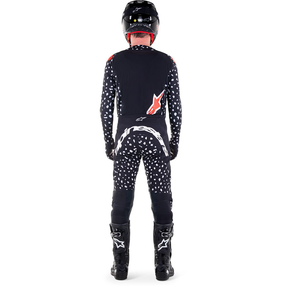 Alpinestars - Maillot Supertech North Noir / Blanc / Rouge fluo