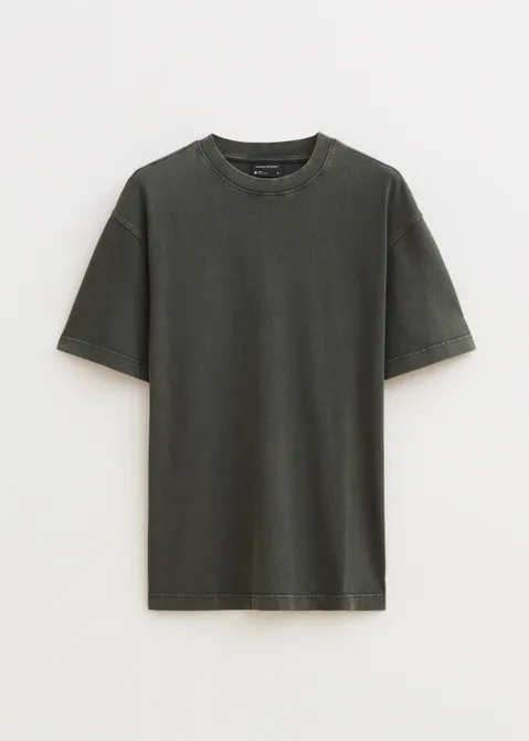 Oversized t-shirt washed groen (GRN.G)