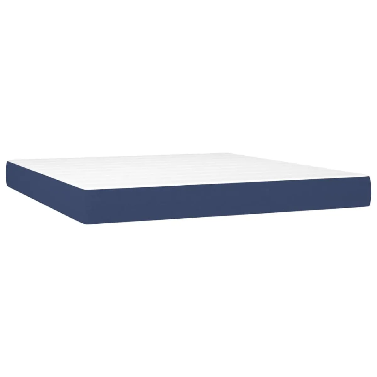 Vidaxl VIDA XL Sommier à lattes avec matelas bleu 180x200 cm