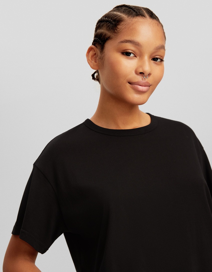 Camiseta de manga curta oversized