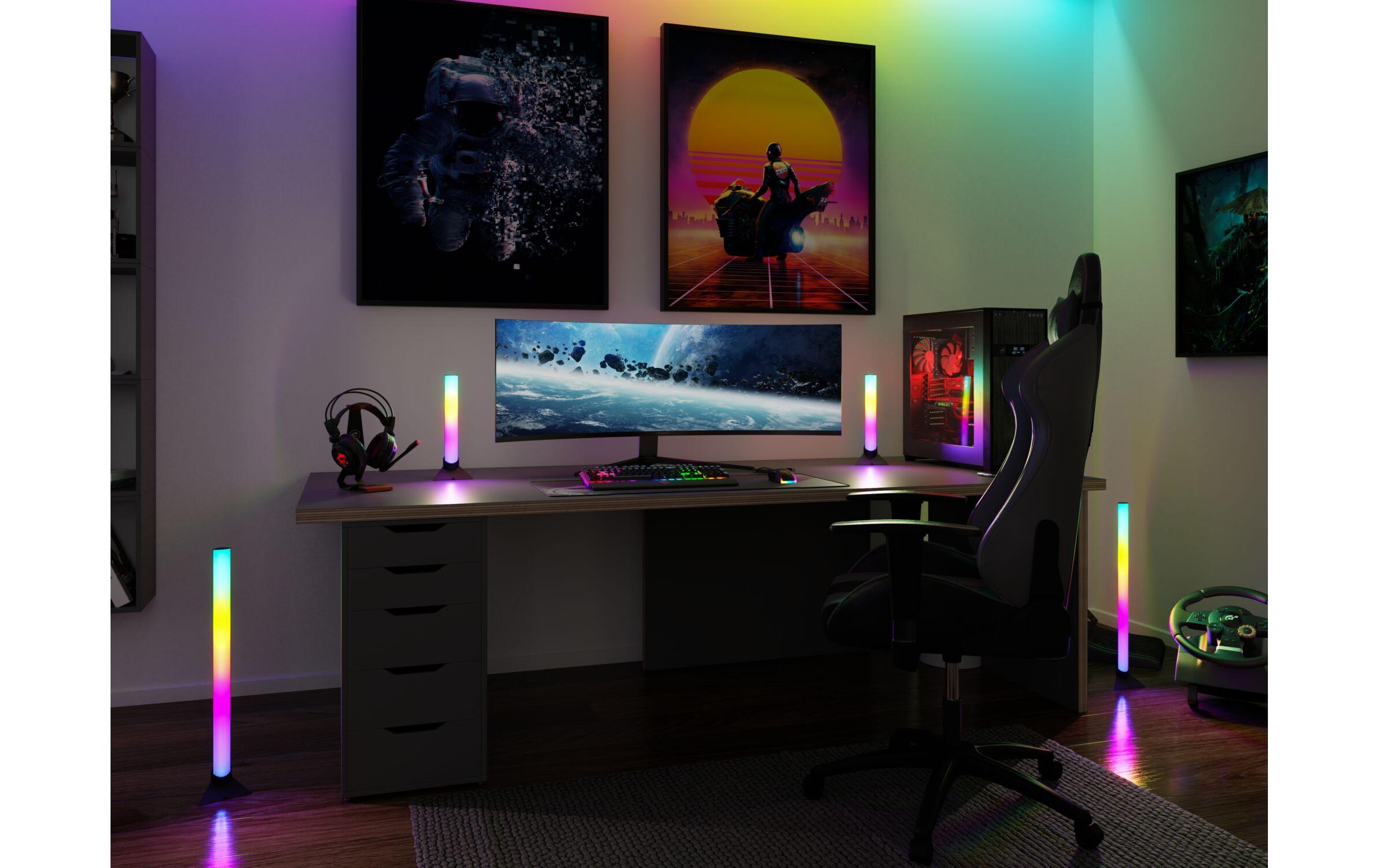 EntertainLED Lightbar Dynamic RGB, 30 cm, Schwarz, 2er SetLED-Lichtleiste