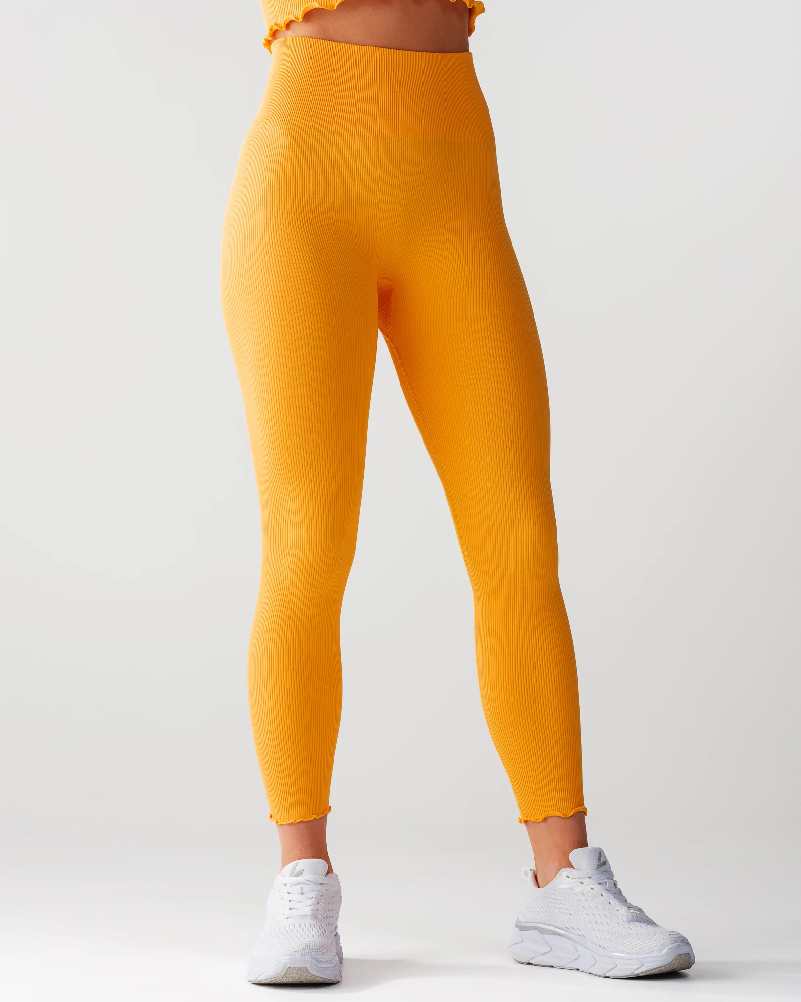 Bumpro Perfect Rib Frill Tights Orange