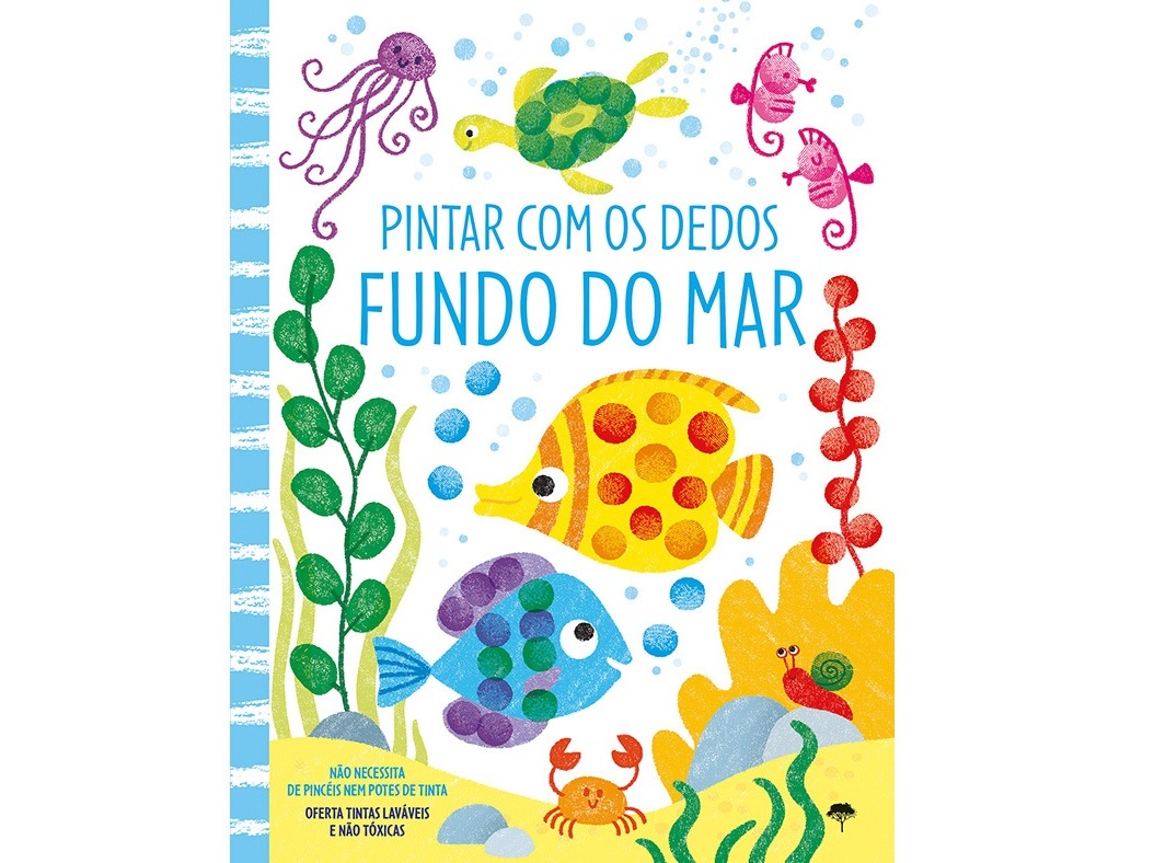 LIVRO PINTAR COM OS DEDOS - FUNDO DO MAR