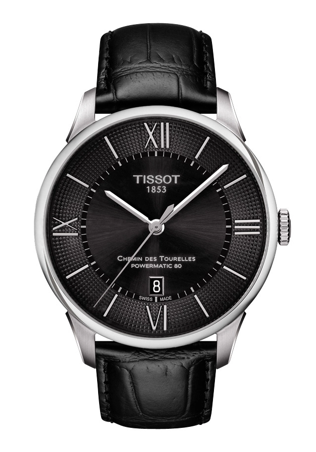 Tissot Chemin des Tourelles Herrenuhr Automatik Schwarz