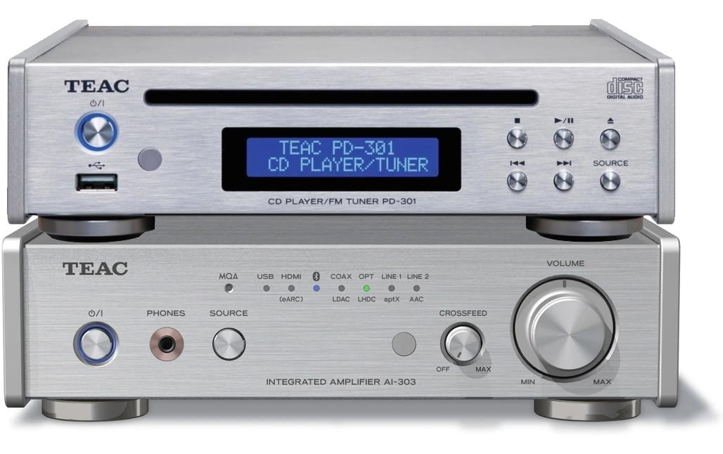 300 Serie Set 1-B Silber<br>Audioverstärker und CD/DAB-Spieler-Set