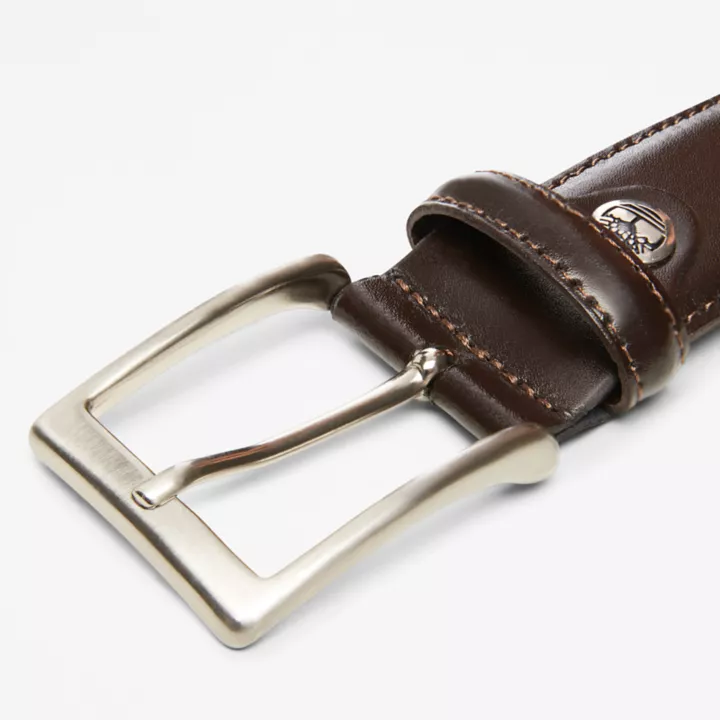 Ceinture en cuir classique pour homme en marron