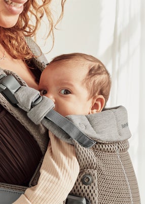 BabyBjörn Harmony Bæresele 3D Mesh, Gråbeige