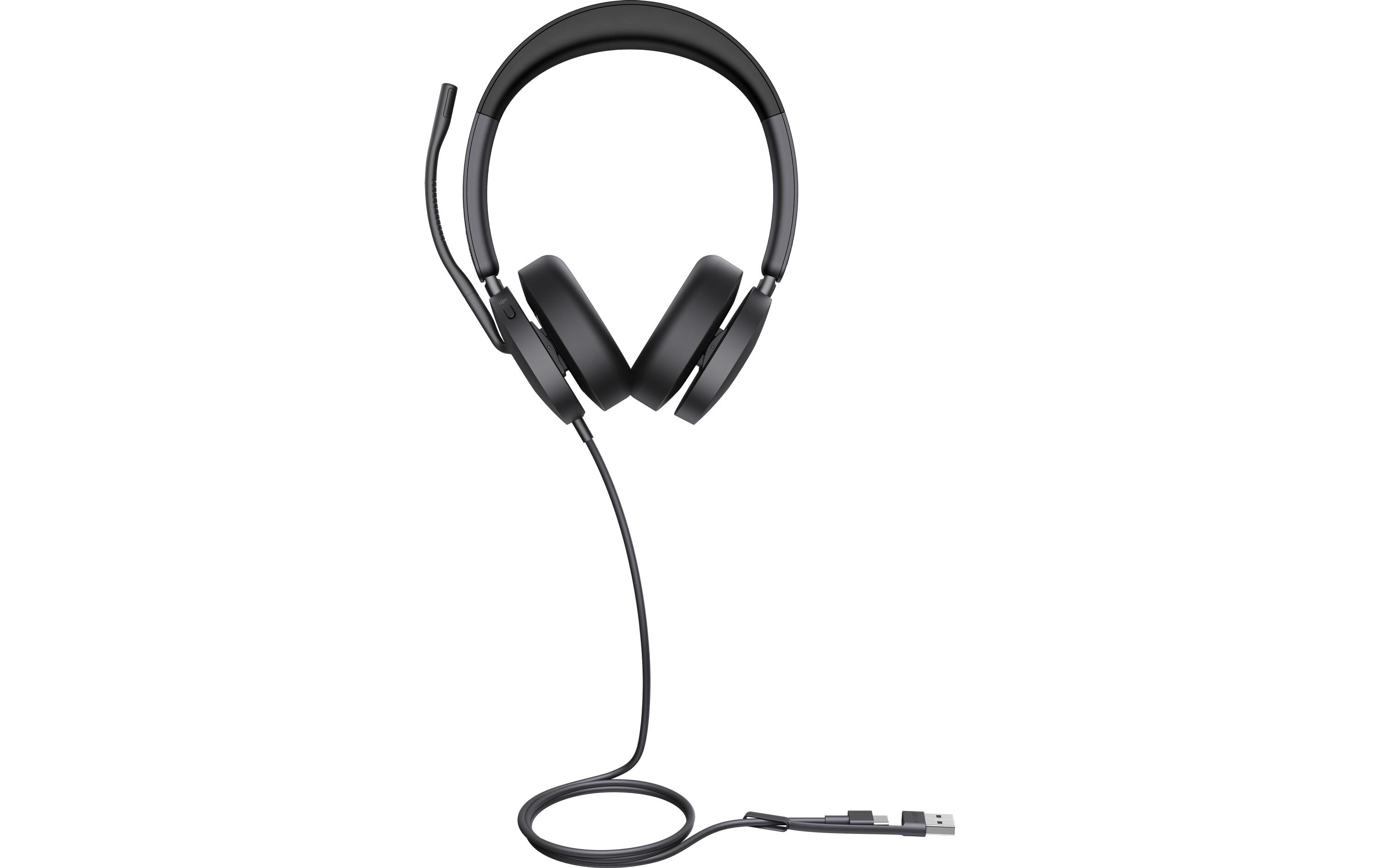 UH48 Dual UC USB-C/A KabelgebundenYealink UH48 Dual UC USB-C/A Kopfhörer Kabelgebunden Kopfband Anrufe/Musik USB Type-C / USB Type-A Schwarz