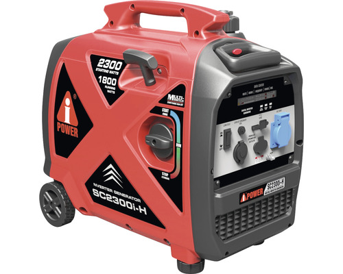 AiPower SC2300i-H benzine-omvormergenerator, 2300 W, 1x230V, 1x12V