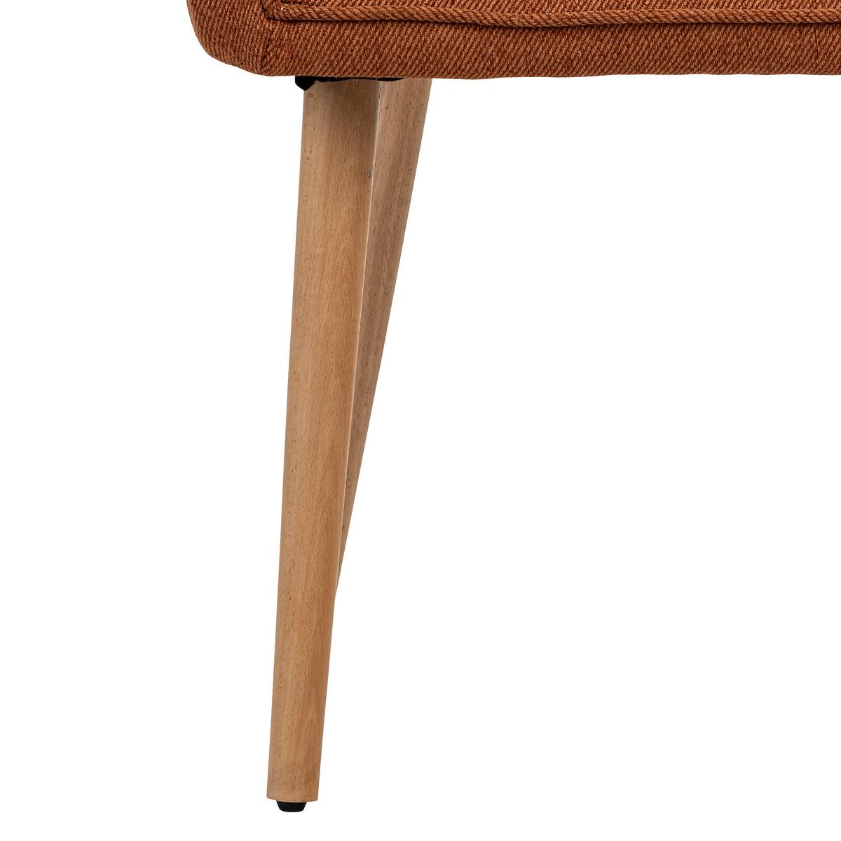 FAUTEUIL A DINER VISOCA PIEDS BOIS AMBRE